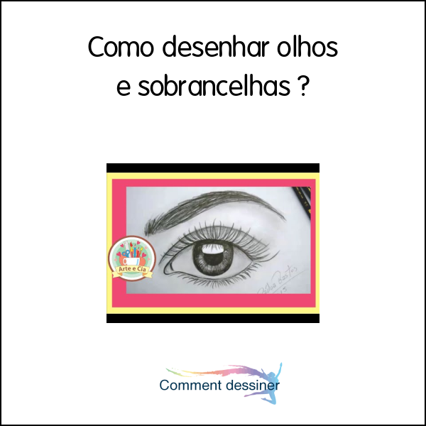 Como desenhar olhos e sobrancelhas